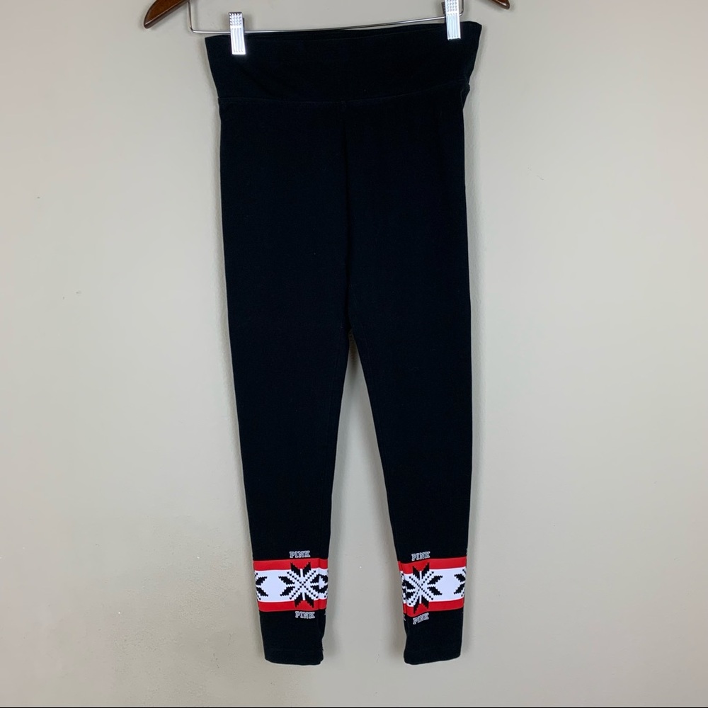 Pink Black Leggings Size Small